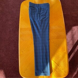 Perry Ellis Stylish Blue Plaid Pants